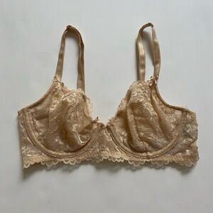 Savage X Fenty Lace Balconette Bra in Nude Size 32C NWT